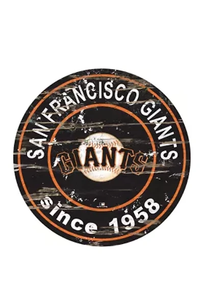 MLB San Francisco Giants 24 Inch Established Date Round Sign