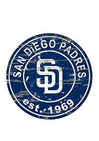 MLB San Diego Padres 24 Inch Established Date Round Sign
