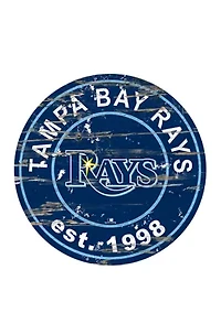 MLB Tampa Bay Rays 24 Inch Established Date Round Sign
