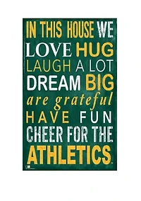 MLB Oakland Athletics In This House Sign