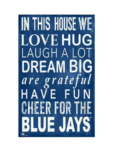 MLB Toronto Blue Jays In This House Sign