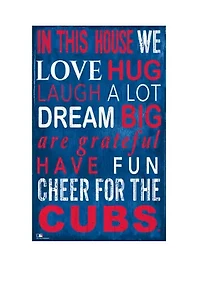 MLB Chicago Cubs In This House Sign