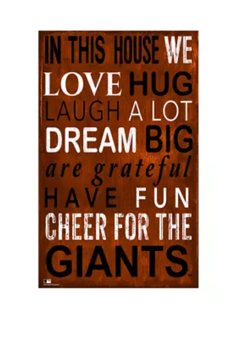 MLB San Francisco Giants In This House Sign