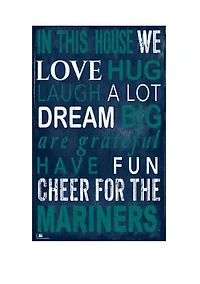 MLB Seattle Mariners In This House Sign
