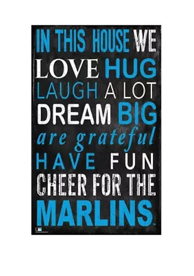MLB Miami Marlins In This House Sign
