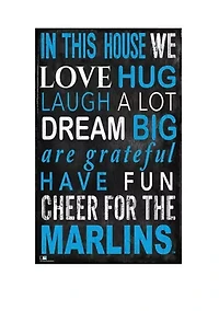 MLB Miami Marlins In This House Sign