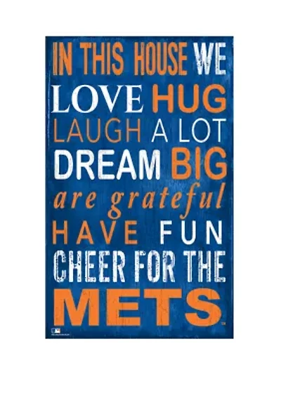 MLB New York Mets In This House Sign