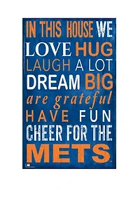 MLB New York Mets In This House Sign