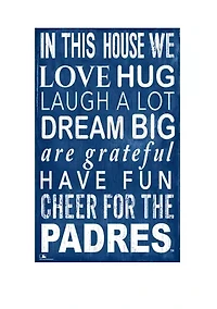 MLB San Diego Padres In This House Sign