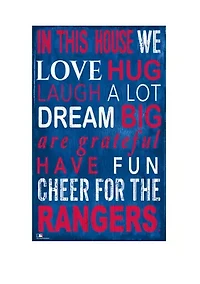 MLB Texas Rangers In This House Sign