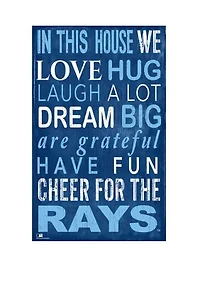 MLB Tampa Bay Rays In This House Sign
