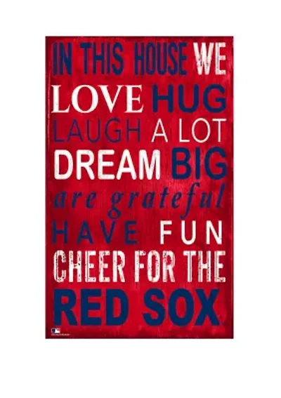MLB Boston Red Sox In This House Sign
