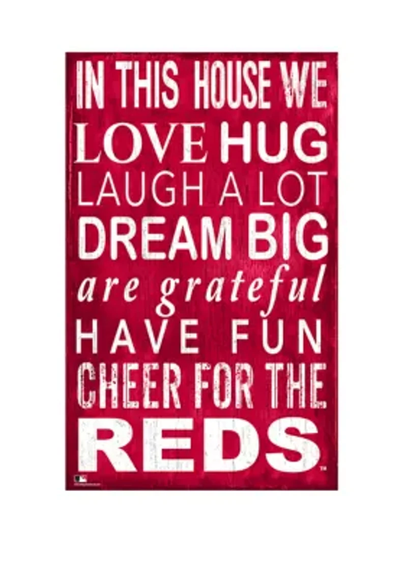MLB Cincinnati Reds In This House Sign