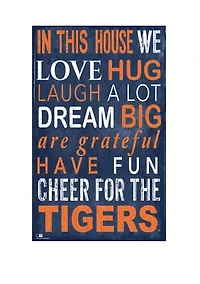 MLB Detroit Tigers In This House Sign