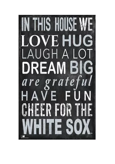 MLB Chicago White Sox In This House Sign