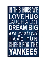 MLB New York Yankees In This House Sign