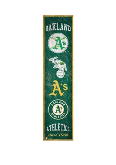 MLB Oakland Athletics 6 in x 24 in Heritage Banner Sign