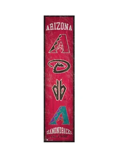 MLB Arizona Diamondbacks 6 in x 24 in Heritage Banner Sign