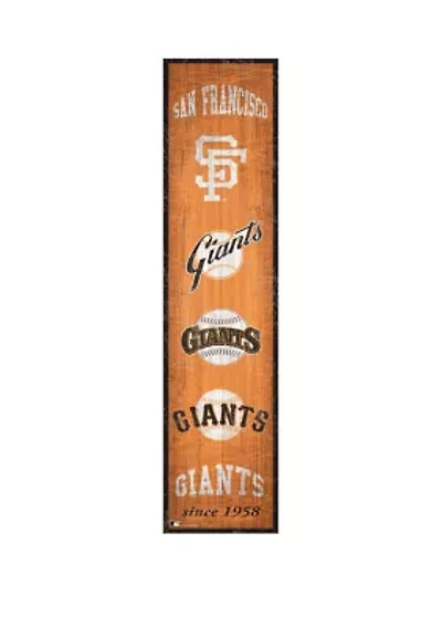 MLB San Francisco Giants 6 in x 24 in Heritage Banner Sign