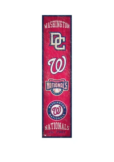 MLB Washington Nationals 6 in x 24 in Heritage Banner Sign