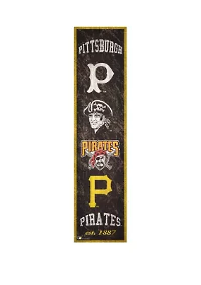 MLB Pittsburgh Pirates 6 in x 24 in Heritage Banner Sign