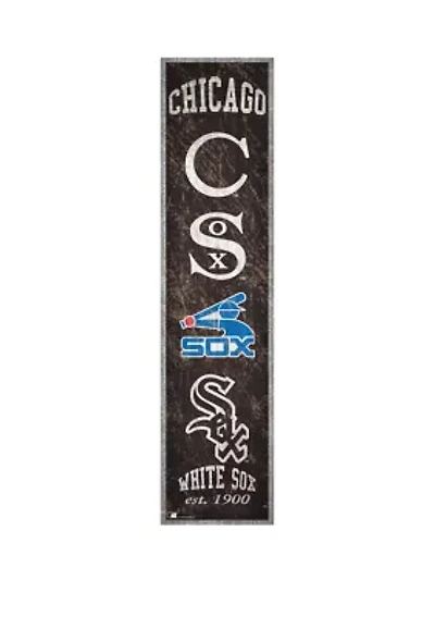 MLB Chicago White Sox 6 in x 24 in Heritage Banner Sign