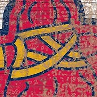 MLB Atlanta Braves Distressed Logo Cutout Sign