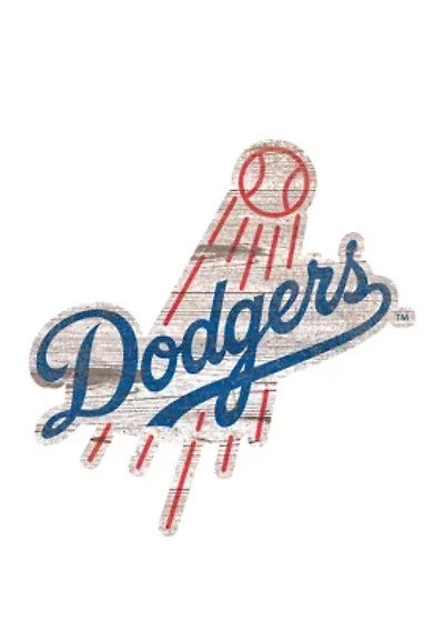 MLB Los Angeles Dodgers Distressed Logo Cutout Sign