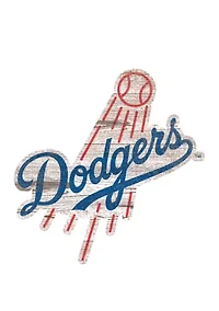 MLB Los Angeles Dodgers Distressed Logo Cutout Sign