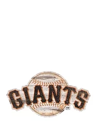 MLB San Francisco Giants Distressed Logo Cutout Sign