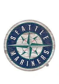 MLBSeattle Mariners Distressed Logo Cutout Sign
