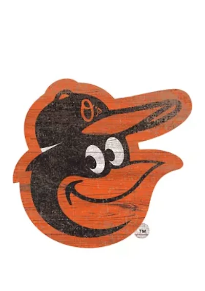 MLB Baltimore Orioles Distressed Logo Cutout Sign