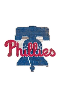 MLB Philadelphia Phillies Distressed Logo Cutout Sign