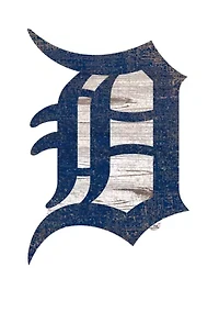 MLB Detroit Tigers Distressed Logo Cutout Sign