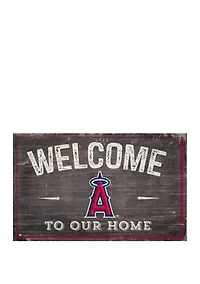 MLB Los Angeles Angels 11 in x 19 in Welcome to our Home Sign