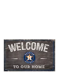 MLB Houston Astros 11 in x 19 in Welcome to our Home Sign