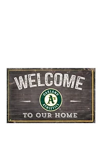 MLB Oakland Athletics 11 in x 19 in Welcome to our Home Sign