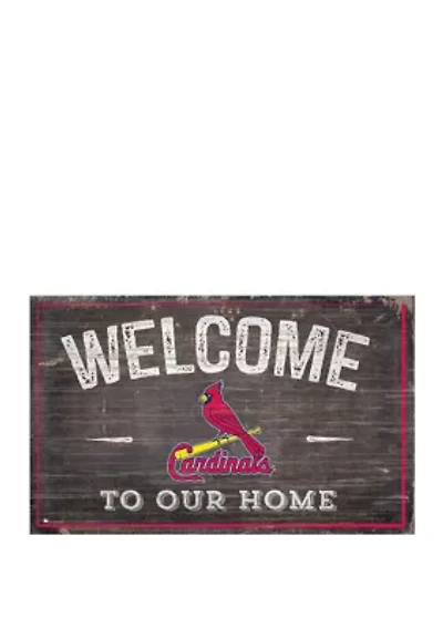 MLB St. Louis Cardinals 11x19 Welcome to our Home Sign