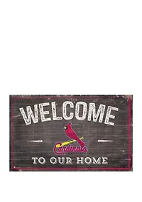 MLB St. Louis Cardinals 11x19 Welcome to our Home Sign