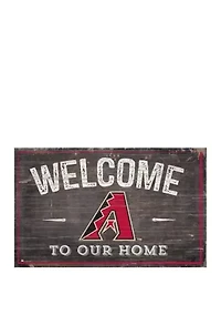 MLB Arizona Diamondbacks 11 in x 19 in Welcome to Our Home Sign