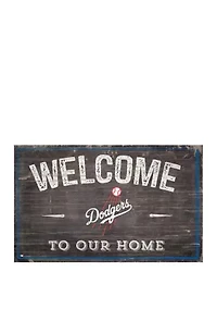MLB Los Angeles Dodgers 11 in x 19 in Welcome to our Home Sign