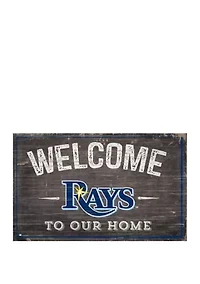 MLB Tampa Bay Rays 11 in x 19 in Welcome to our Home Sign
