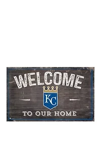 MLB KC Royals 11 in x 19 in Welcome to our Home Sign