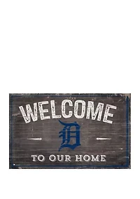 MLB Detroit Tigers 11 in x 19 in Welcome to our Home Sign