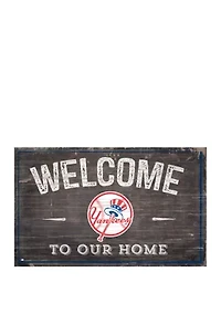 MLB New York Yankees 11 in x 19 in Welcome to our Home Sign