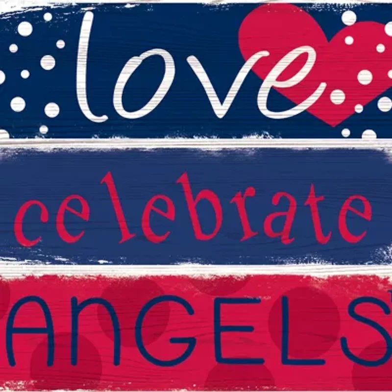 MLB Los Angeles Angels  Celebrations Stack 24 in x 10 in Sign