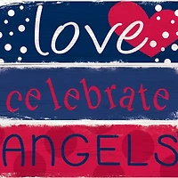 MLB Los Angeles Angels  Celebrations Stack 24 in x 10 in Sign