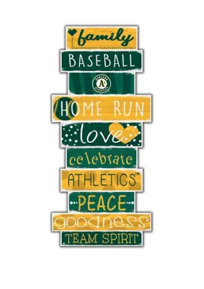 MLB Oakland Athletics Celebrations Stack 24 in x 10 in Sign