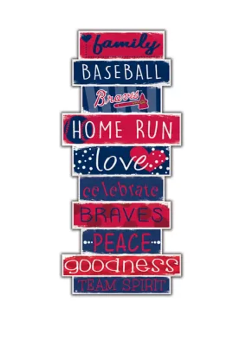 MLB Atlanta Braves 24 Inch Celebration Stack Sign