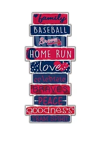 MLB Atlanta Braves 24 Inch Celebration Stack Sign